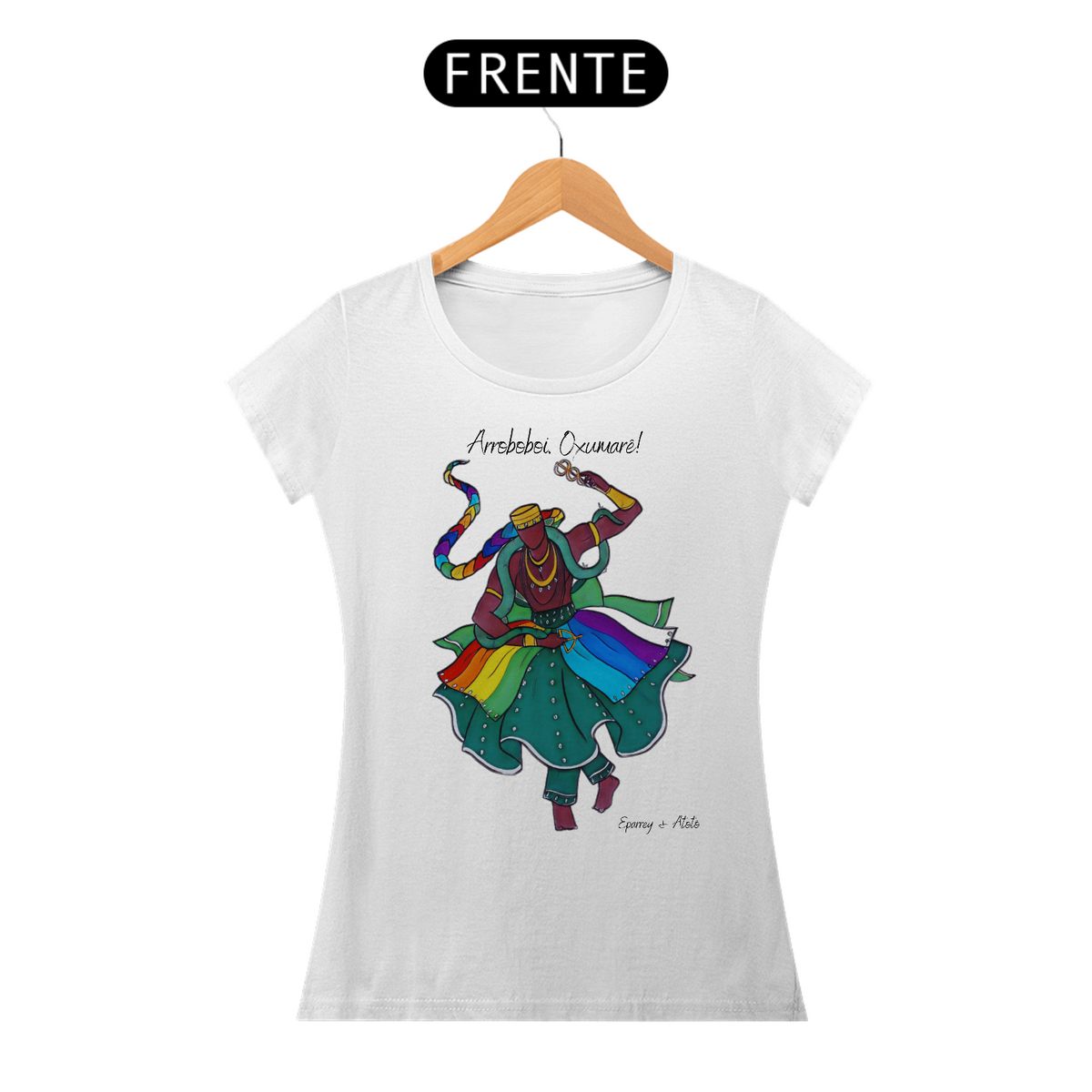 Nome do produto: Camiseta Feminina Orixá Oxumaré