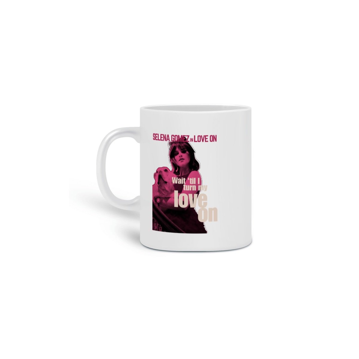 Nome do produto: Caneca Love On - Selena Gomez