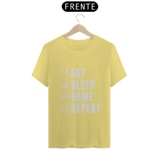 Nome do produtoT-Shirt Estonado - Eat Sleep Game Repeat