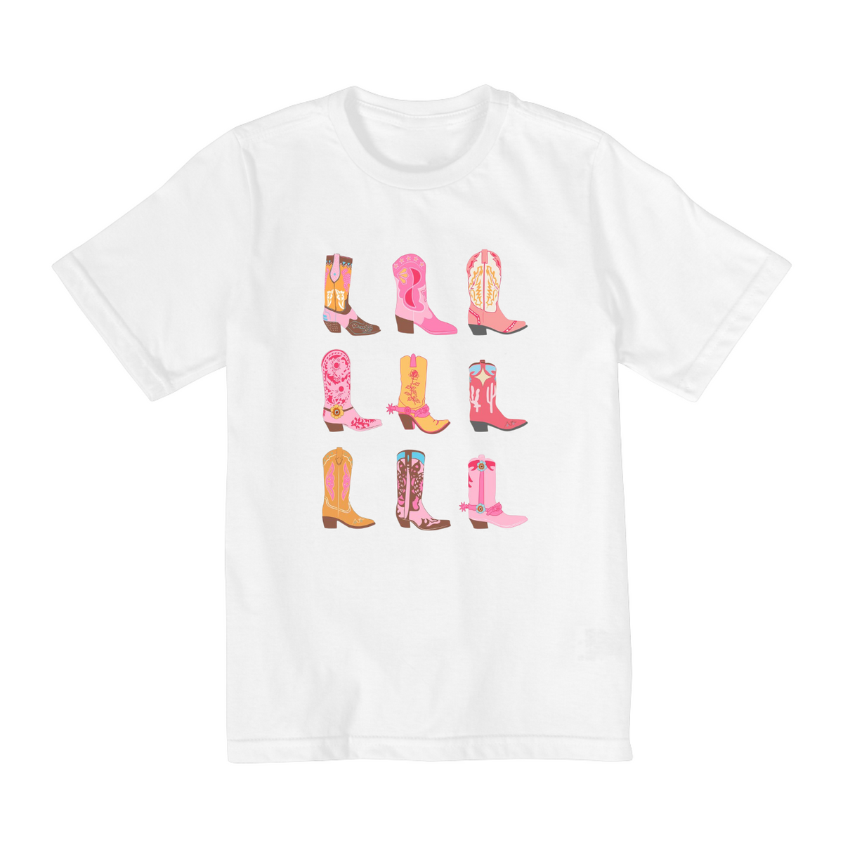 Nome do produto: T-Shirt Quality Infantil (10 a 14) - Cowgirl Boot
