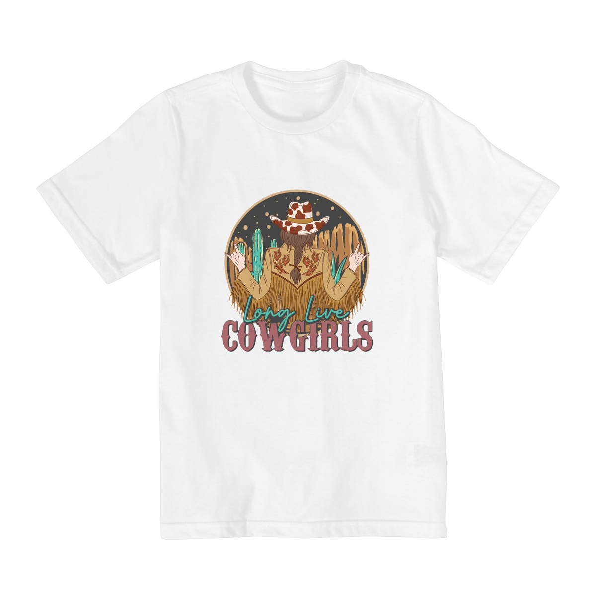 Nome do produto: T-Shirt Quality Infantil (10 a 14) - Long Live Cowgirls