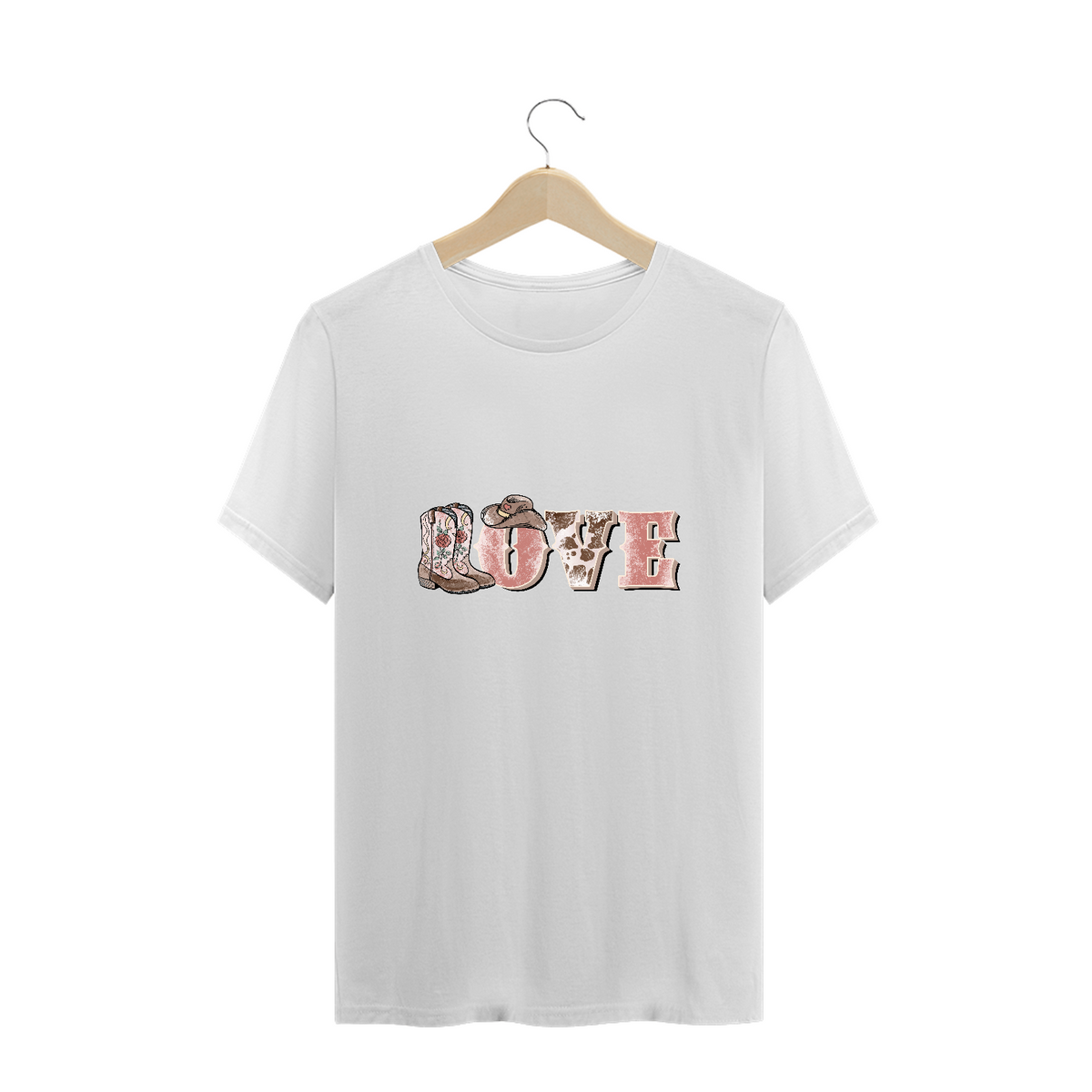 Nome do produto: T-Shirt Plus Size - Country Love