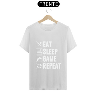Nome do produtoT-Shirt Prime - Eat Sleep Game Repeat