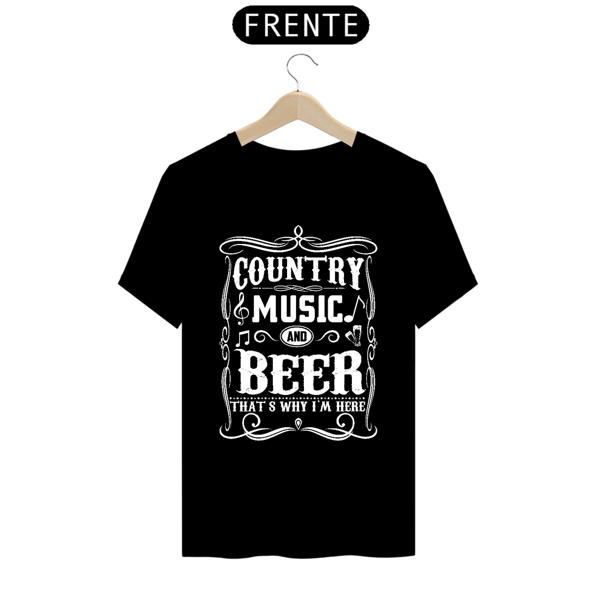 Nome do produto: T-Shirt Prime - Country Music and Beer