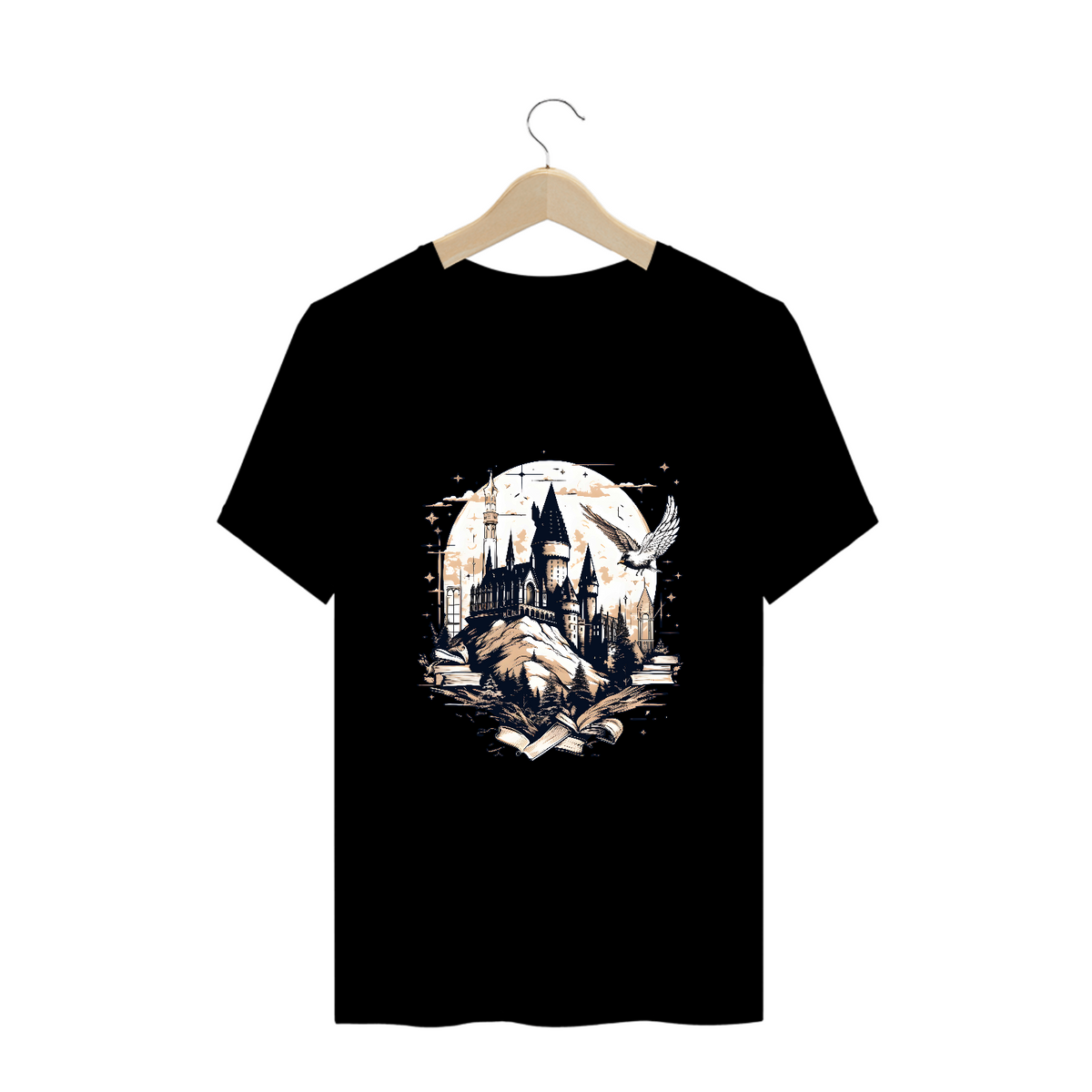 Nome do produto: T-Shirt Plus Size - Hogwarts