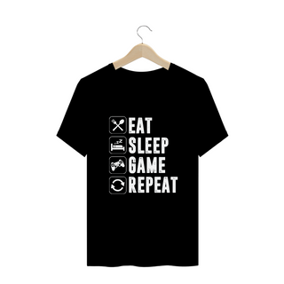 T-Shirt Plus Size - Eat Sleep Game Repeat