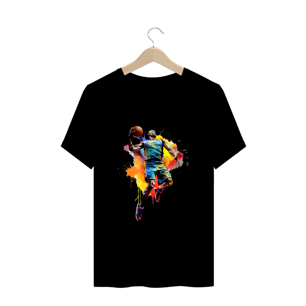 Nome do produto: T-Shirt Plus Size - Basketball Player