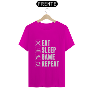 Nome do produtoT-Shirt Quality - Eat Sleep Game Repeat