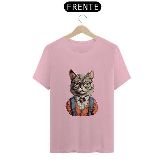 T-Shirt Pima - Nerdy Cat