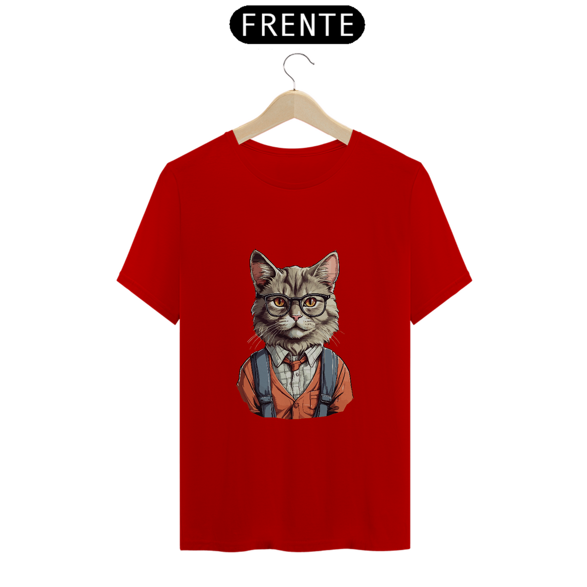Nome do produto: T-Shirt Quality - Nerdy Cat