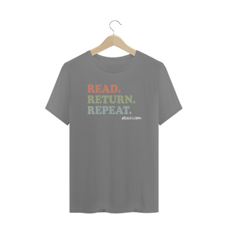 Nome do produtoCamiseta Plus Size Read Return Repeat