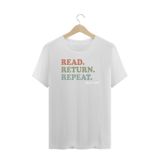 Nome do produtoCamiseta Plus Size Read Return Repeat