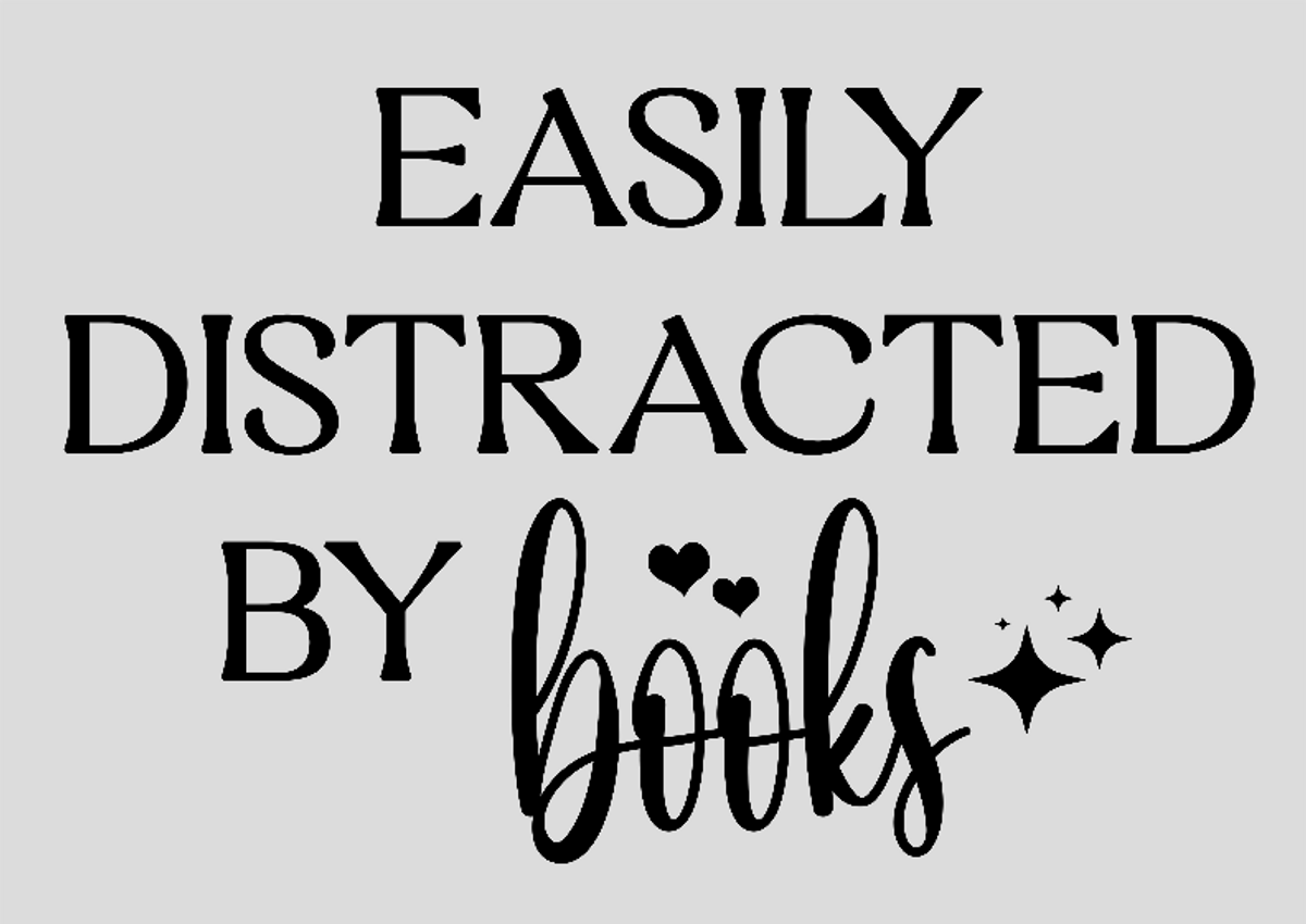 Nome do produto: Pôster Easily Distracted by Books