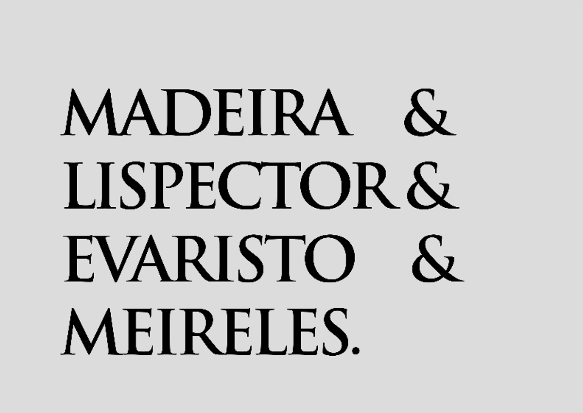 Nome do produto: Poster Paisagem Madeira&Lispector&Evaristo&Meireles