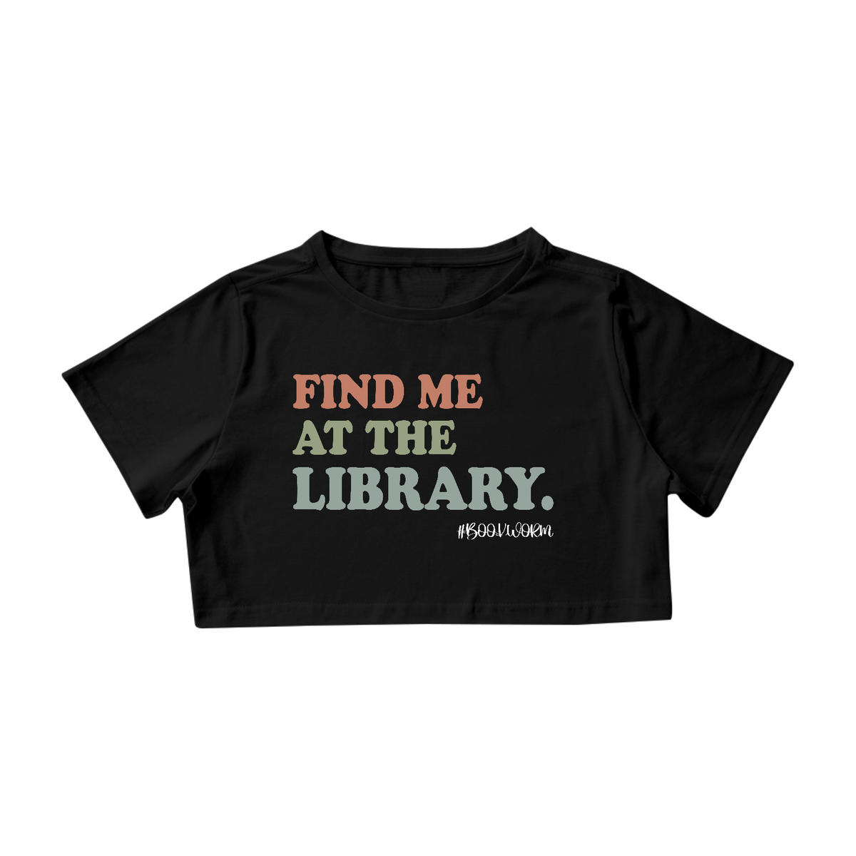 Nome do produto: Cropped Find Me At The Library