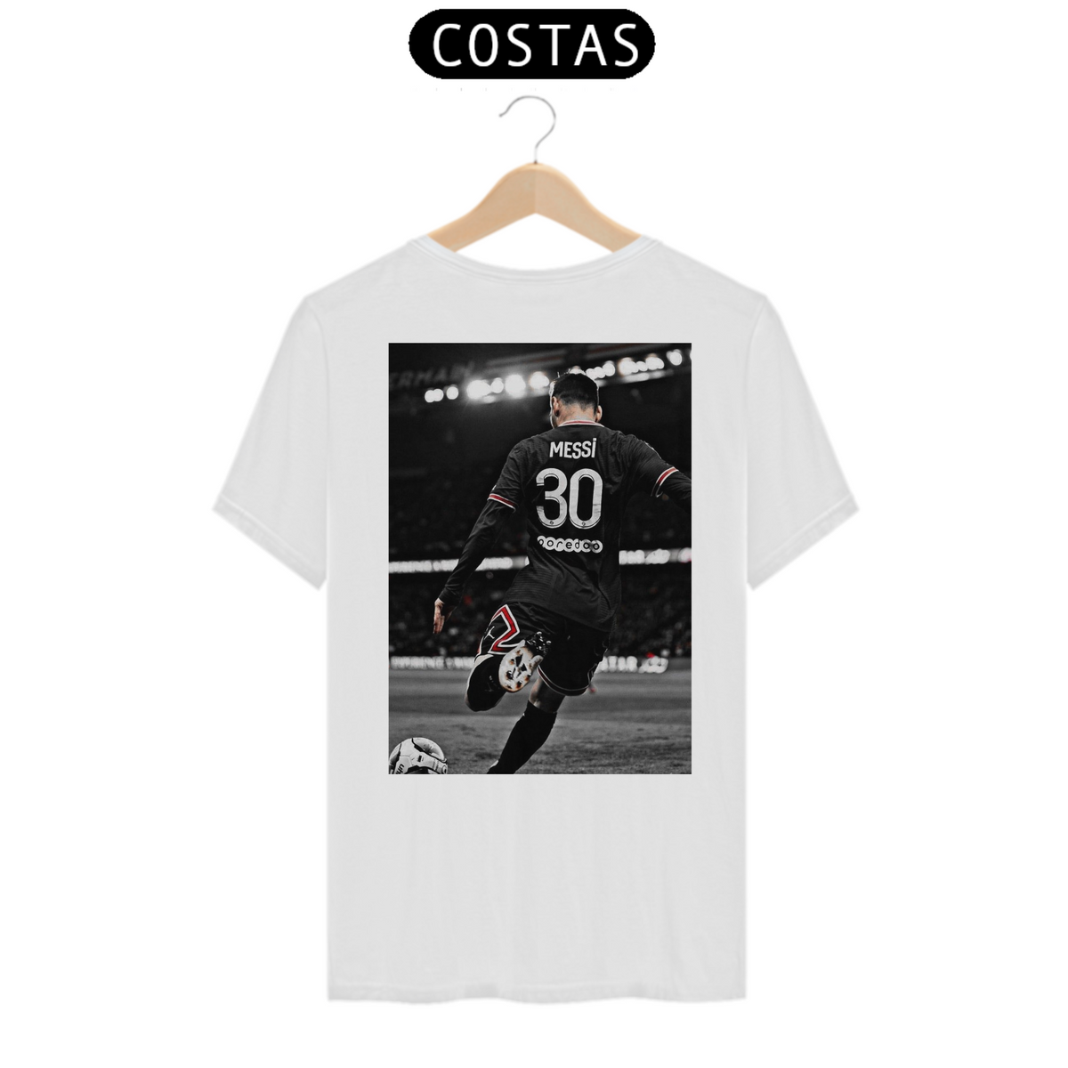 Nome do produto: Camiseta Messi - Costas