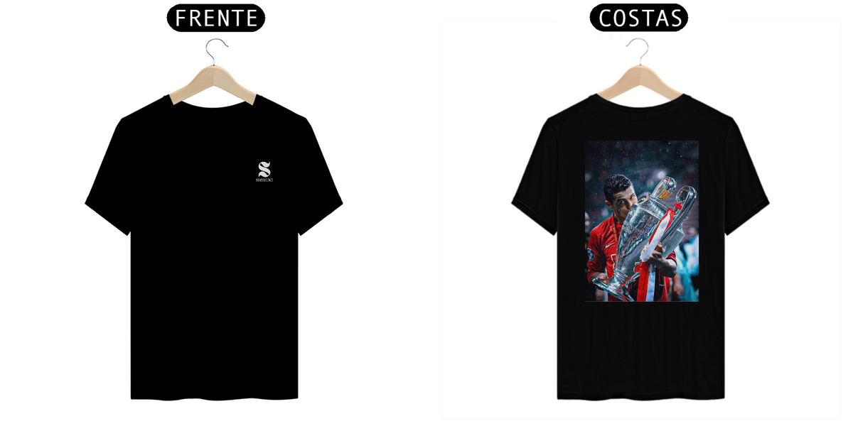 Nome do produto: Camiseta Cristiano Ronaldo - Frente e Costas