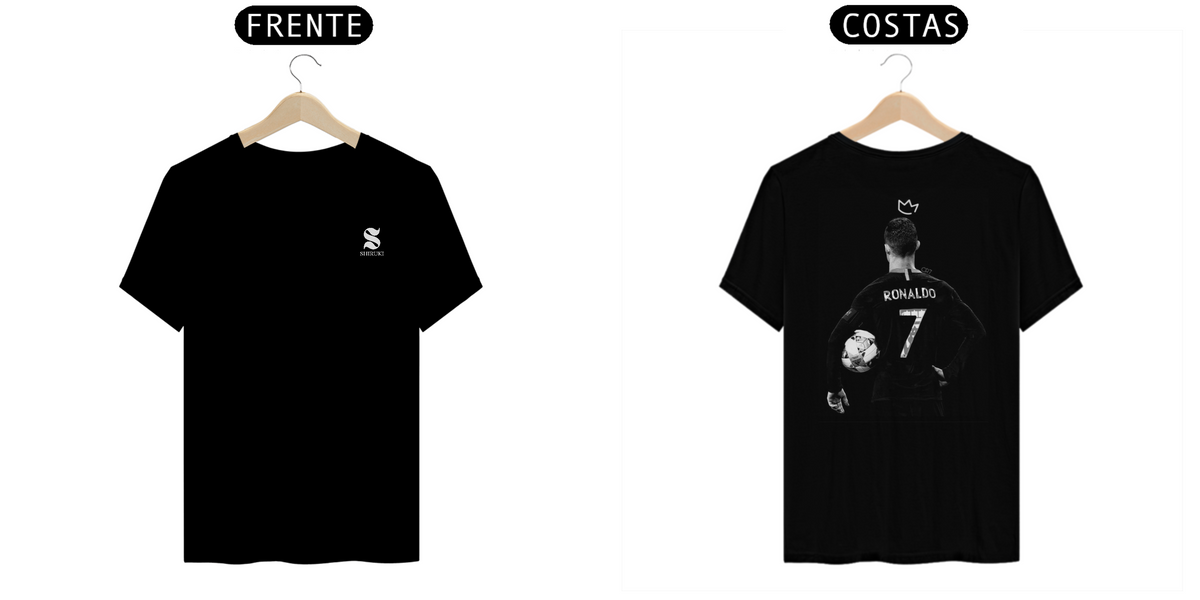 Nome do produto: Camiseta Cristiano Ronaldo - Frente e Costas