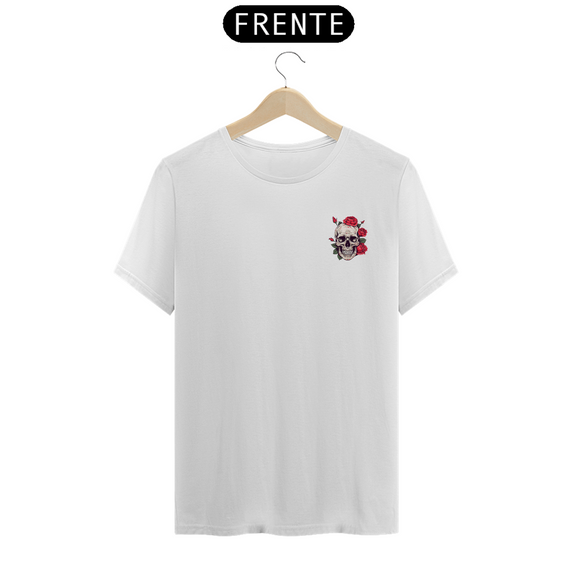 Camiseta Minimal  - Caveira Flor