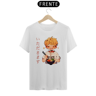 Nome do produtoChibi Boy Eating Ramen - Camiseta