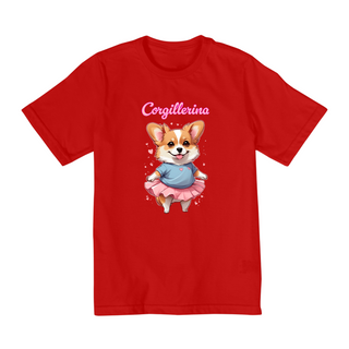 Nome do produtoCorgillerina - Camiseta Infantil (2 ao 8)