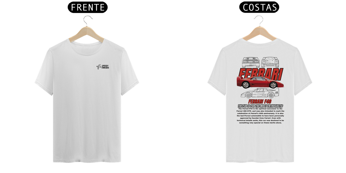 Nome do produto: CAMISETA FERRARI F40