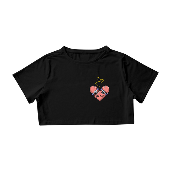 Camiseta Cropped Quality Heart
