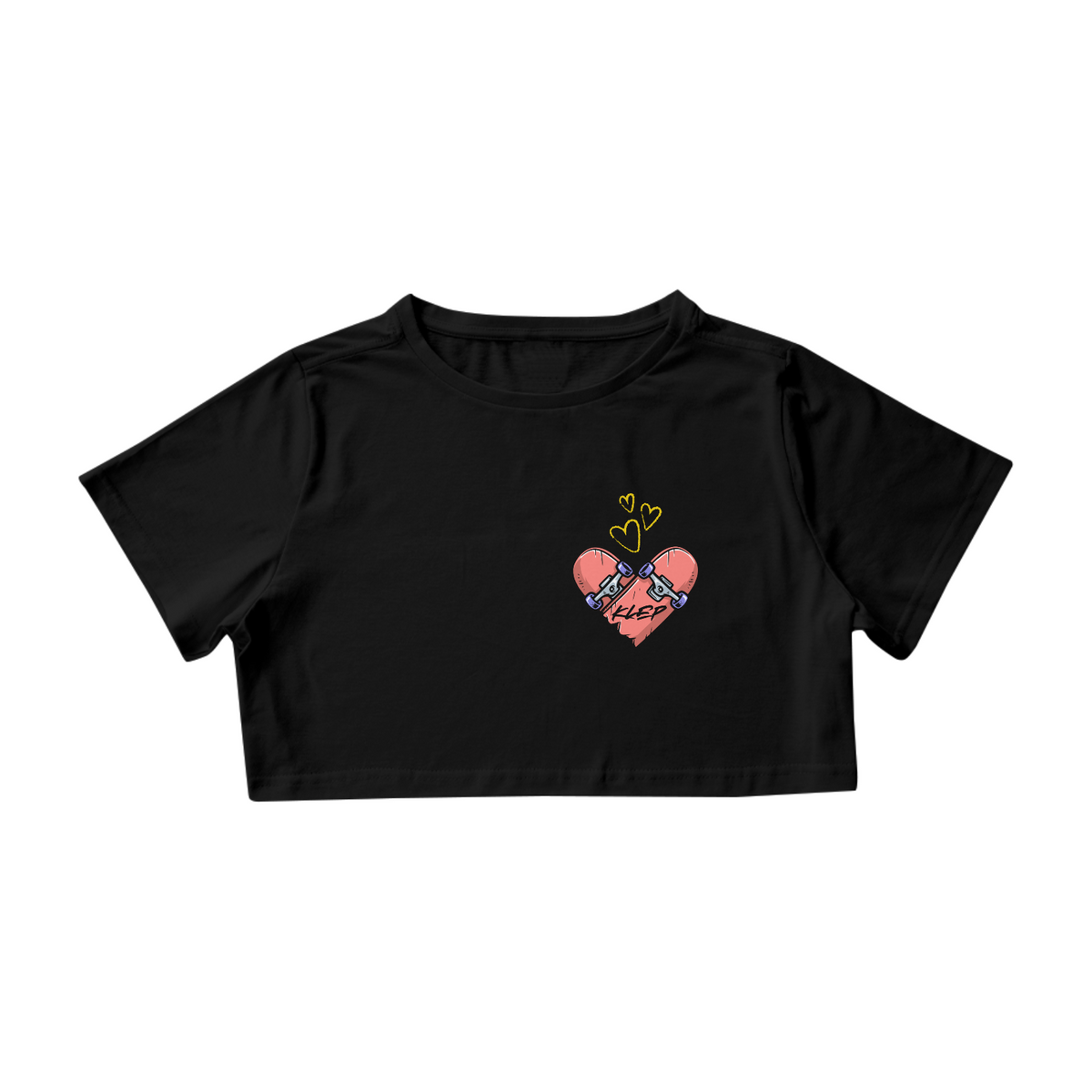 Nome do produto: Camiseta Cropped Quality Heart