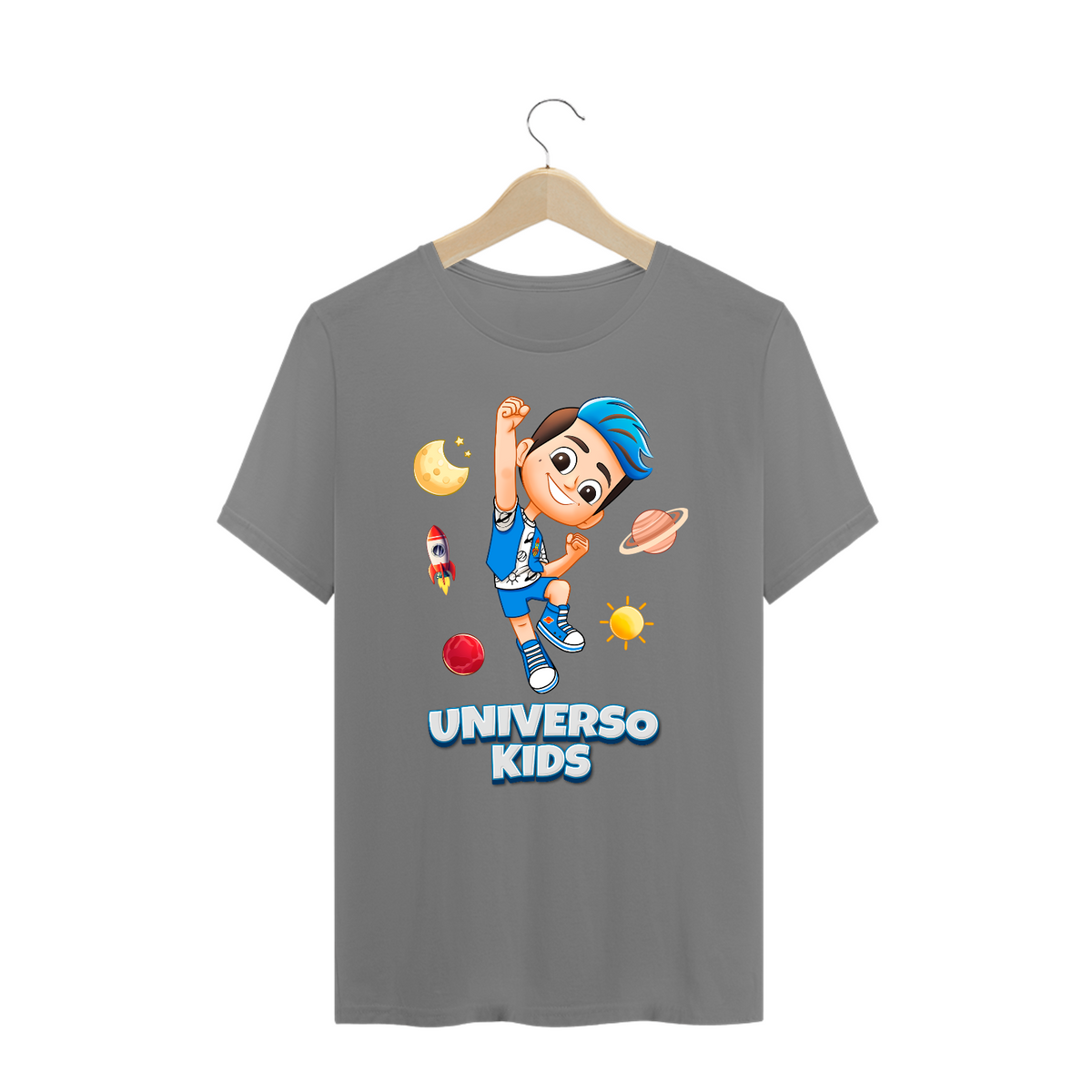 Nome do produto: Camiseta Plus Size Universo kids VAMOS NESSA!