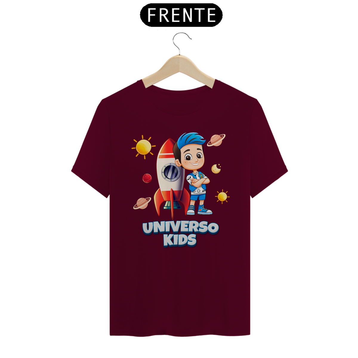 Nome do produto: Camiseta Universo Kids FOGUETE