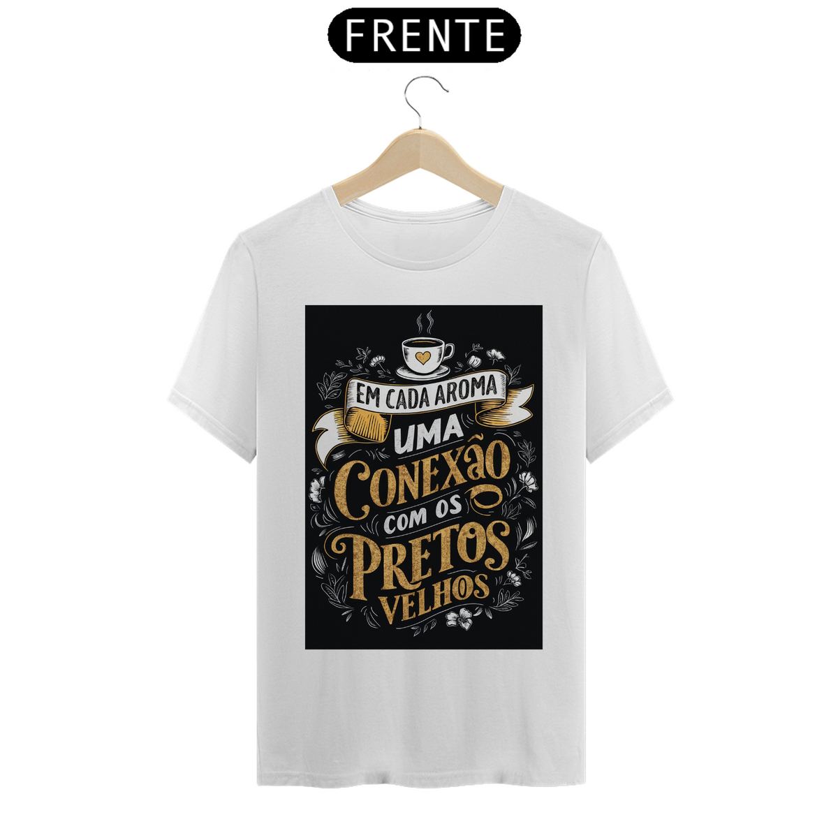 Nome do produto: TSHIRT PRETOS VELHOS CAFÉ