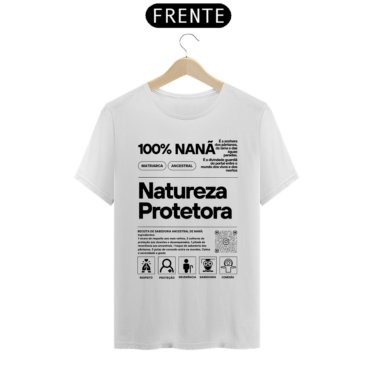 Nome do produto: TSHIRT NANÃ NATUREZA PROTETORA