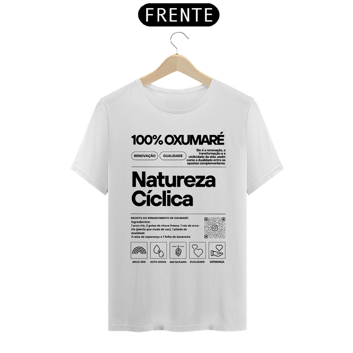 Nome do produto: TSHIRT OXUMARÉ NATUREZA CÍCLICA