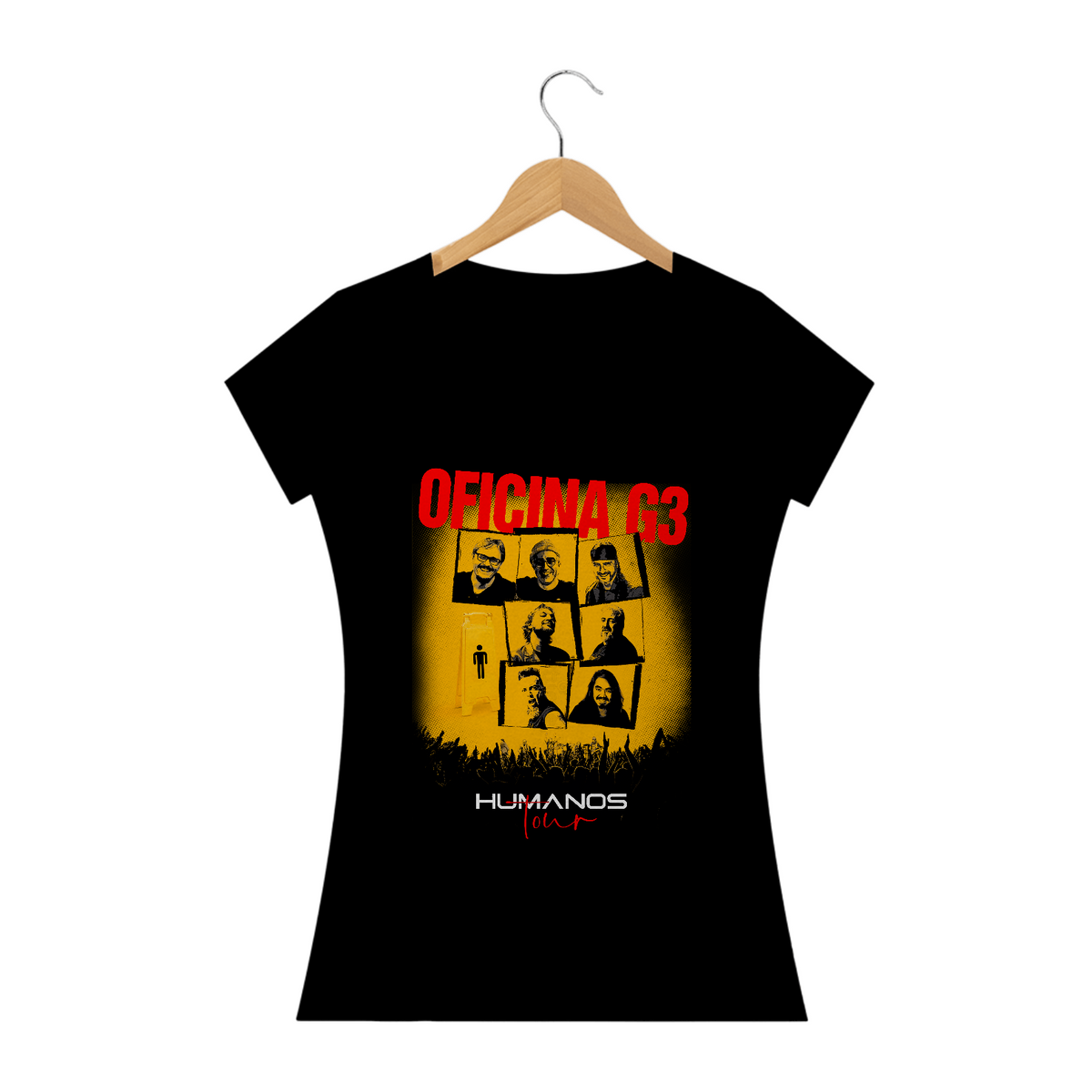 Nome do produto: Camiseta Baby-look Oficina G3 Humanos Tour o Filme