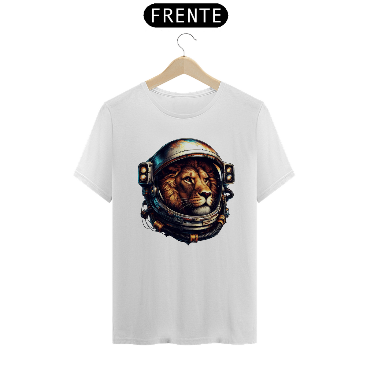 Nome do produto: Camiseta Leão Astronauta 