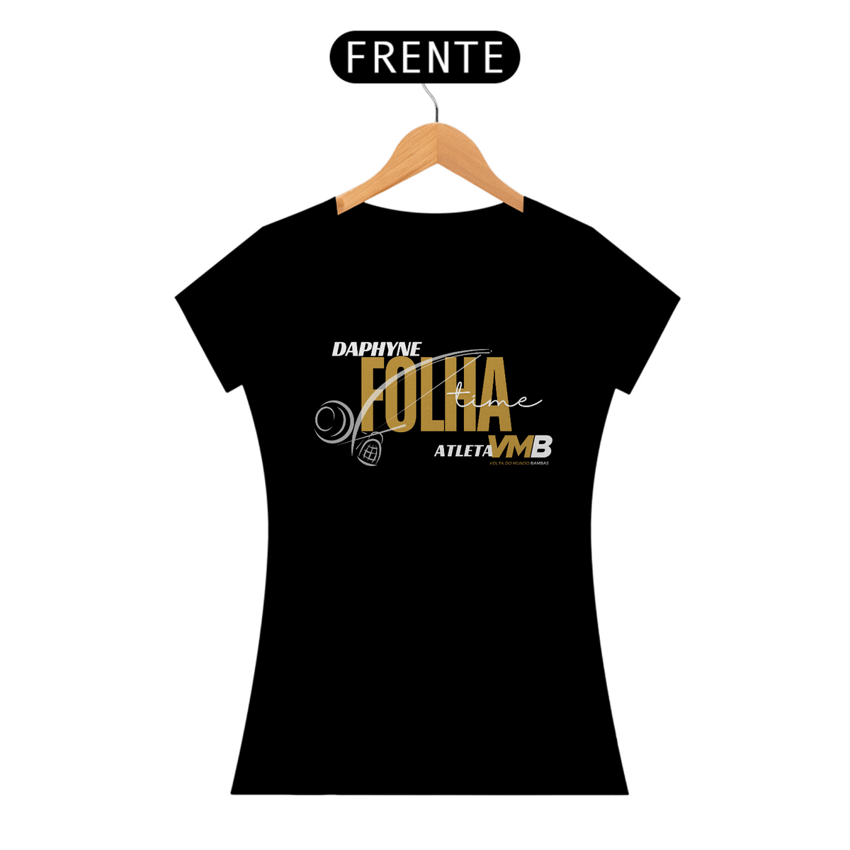 Nome do produto: Camisa Feminina Atleta Daphyne Folha