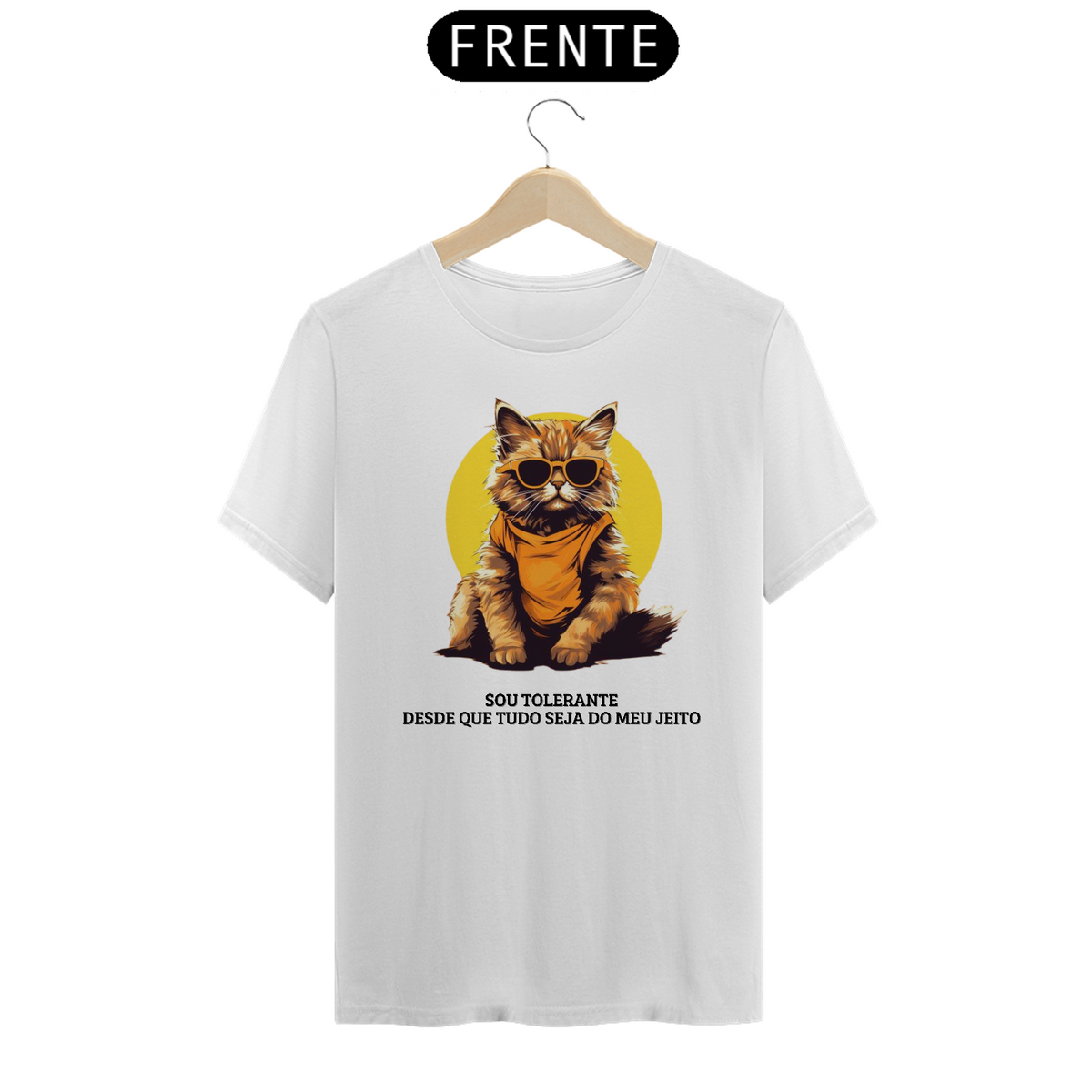 Nome do produto: Camiseta Gato Tolerante