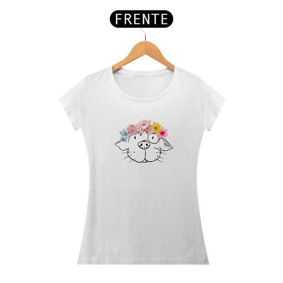 Camiseta Long Prime Feminina Pit Flowers
