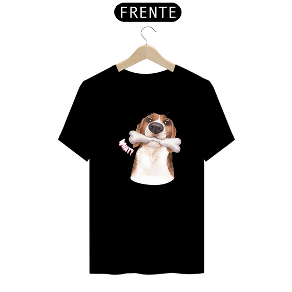 T-Shirt Masculina What Beagle Preta