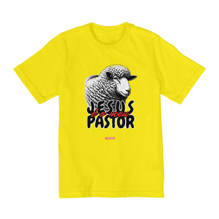 Nome do produto0001K - Camiseta Infantil Jesus meu Pastor