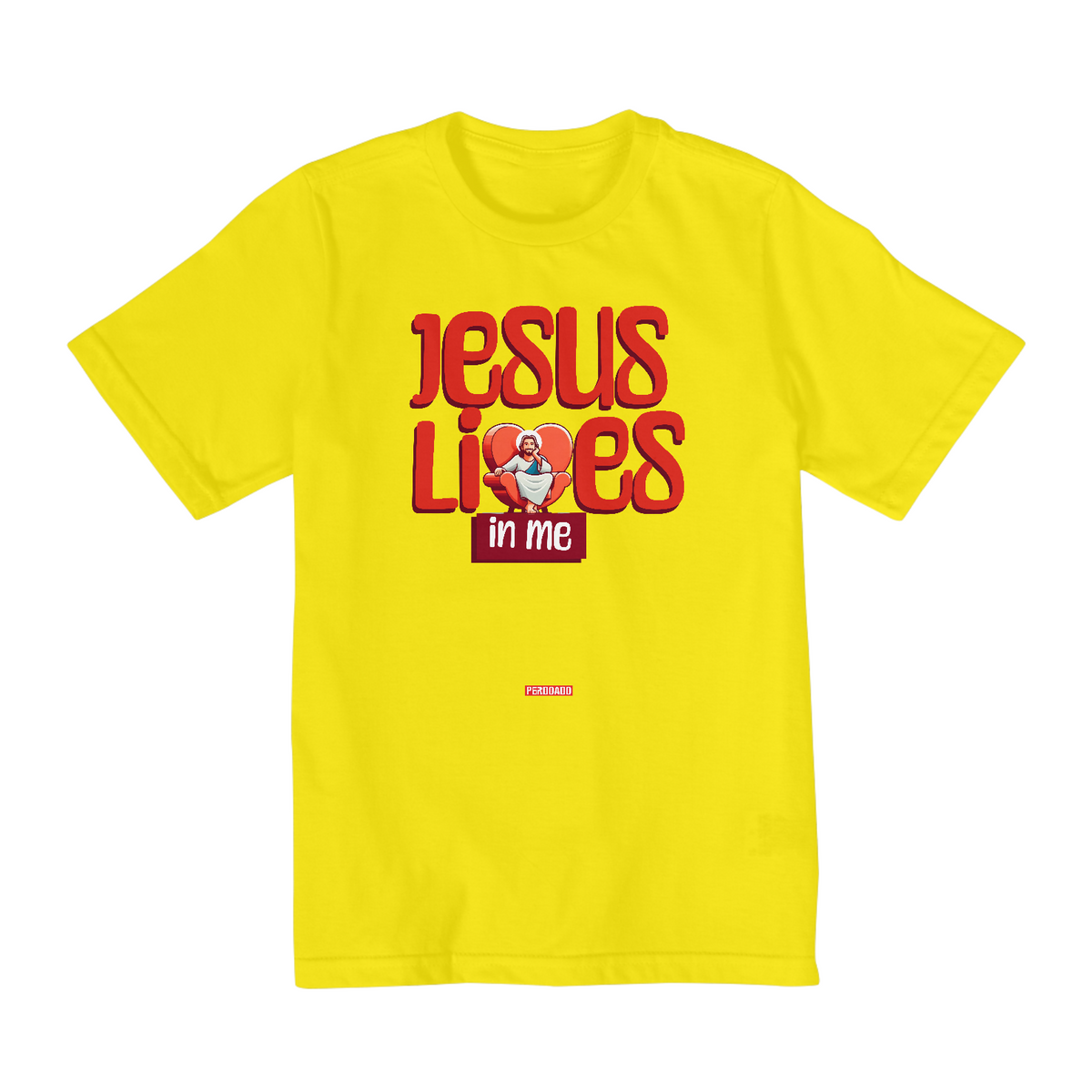 Nome do produto: 0006K - Camiseta Infantil Jesus Lives In Me