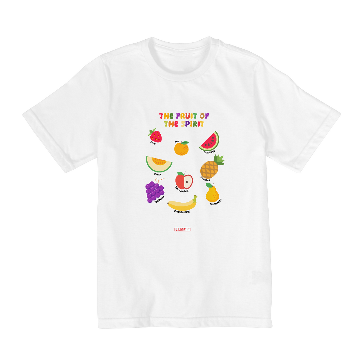 Nome do produto: 0013k - Camiseta Infantil Fruit od the Spirit