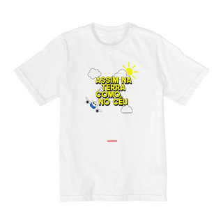 Nome do produto0010k - Camiseta Infantil Como no céu