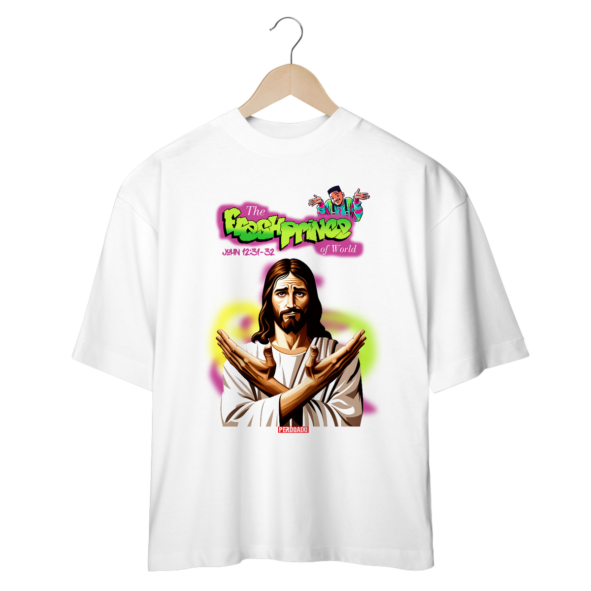 Nome do produto: 0012OS - Camiseta Oversized FreshPrince