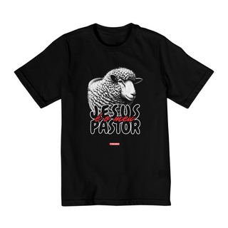 Nome do produto0001K - Camiseta Infantil Jesus meu Pastor