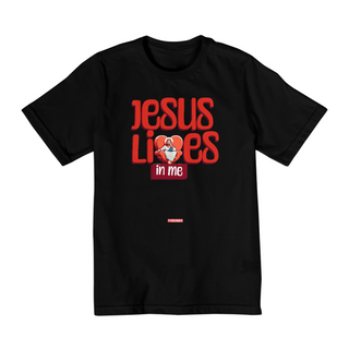 0006K - Camiseta Infantil Jesus Lives In Me