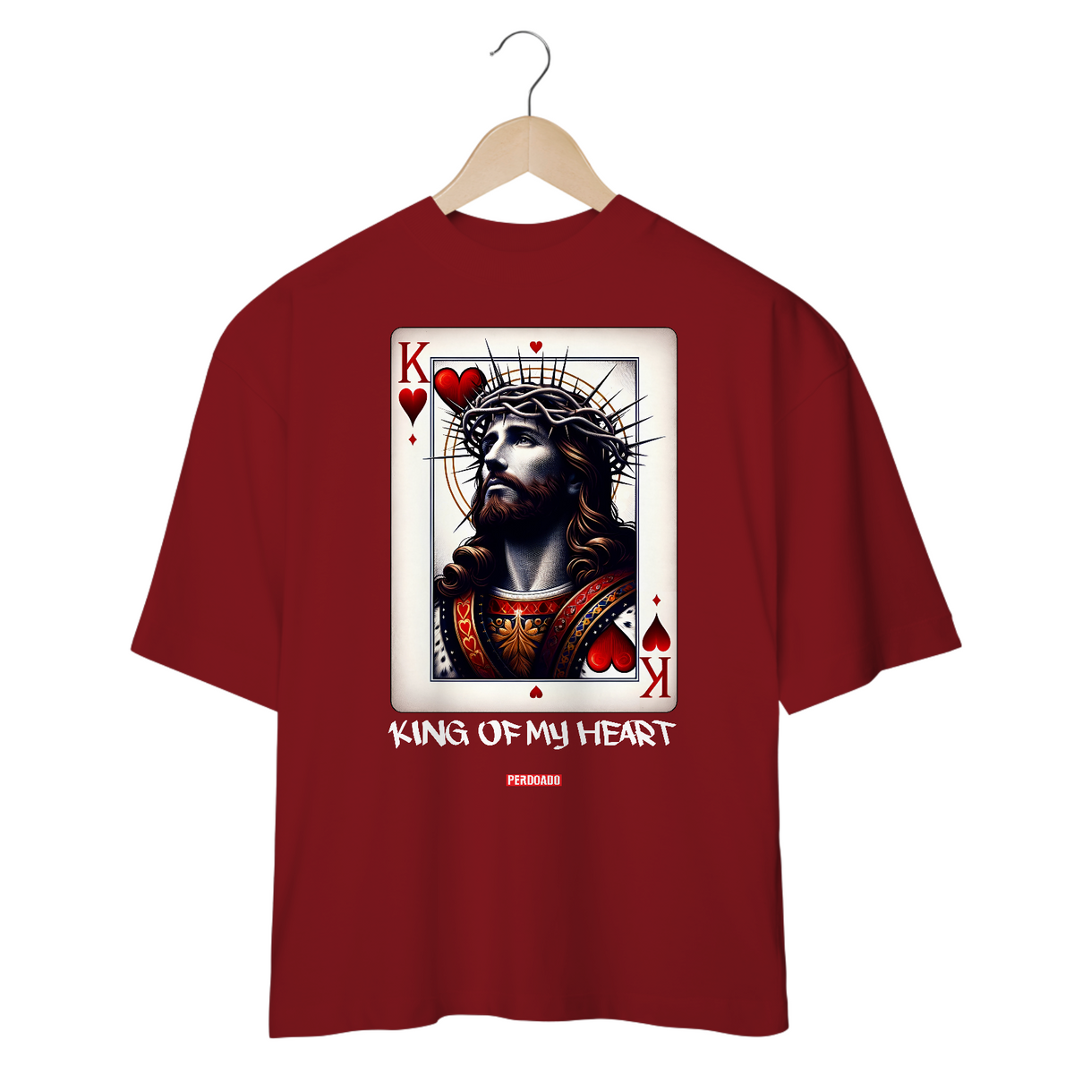 Nome do produto: 0030OS - Camiseta Oversized King of My Heart