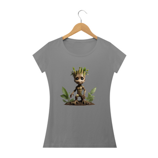 Groot em Destaque: Camiseta Feminina
