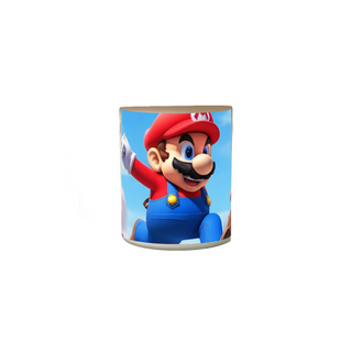 Power-Up de Manhã: Caneca Mágica com Toque Mario