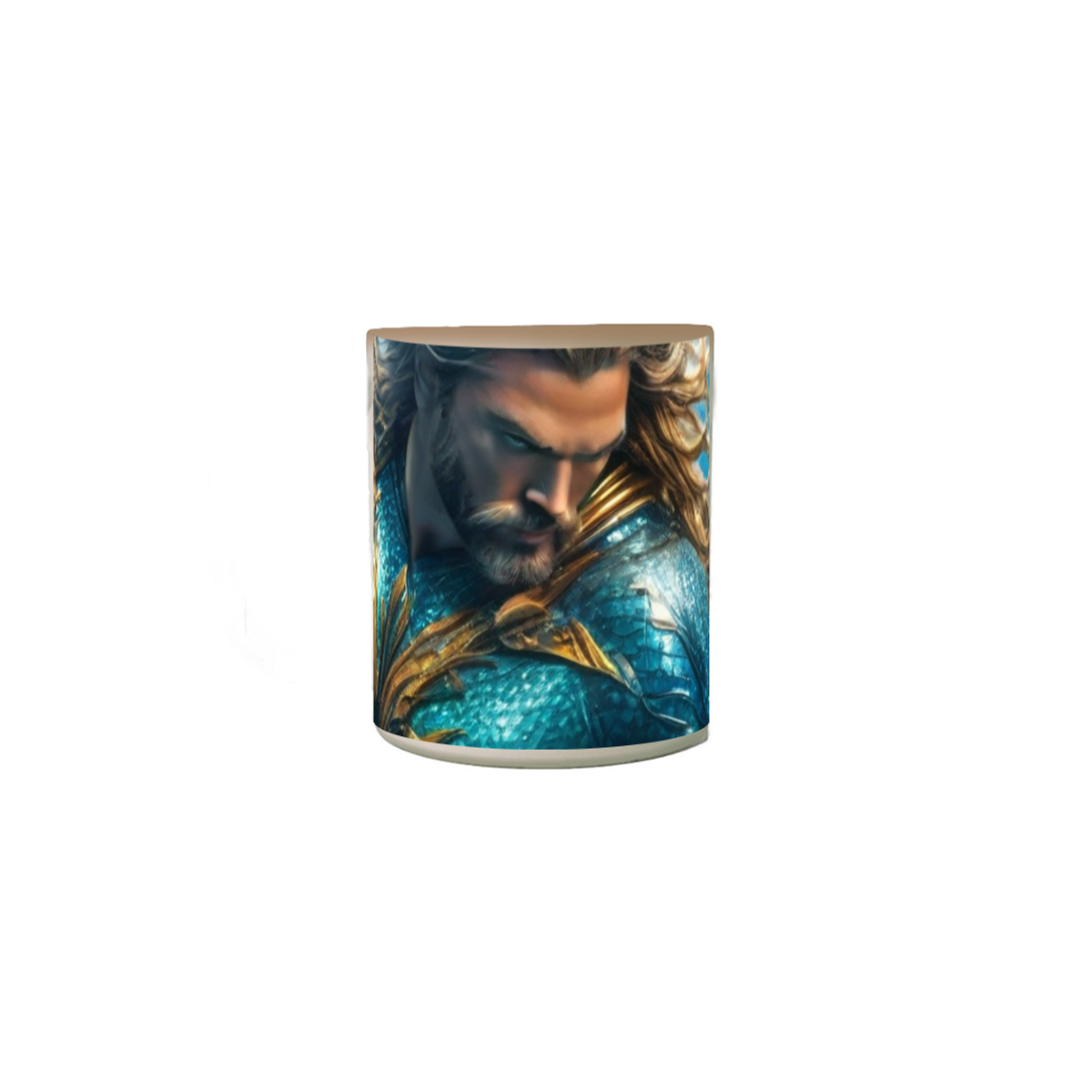Nome do produto: Rei dos Oceanos na sua Manhã: Caneca Mágica do Aquaman